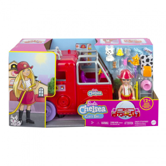 Mattel Barbie CHELSEA FEUERWEHRAUTO