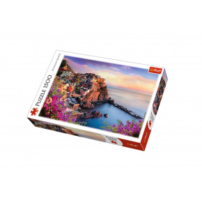 Trefl Puzzle Manarola, Itálie 85x58cm 1500 dílků v krabici 40x27x6cm