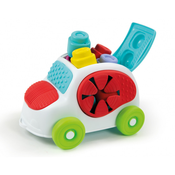Clementoni Clemmy baby - vedierko s kockami - autíčko