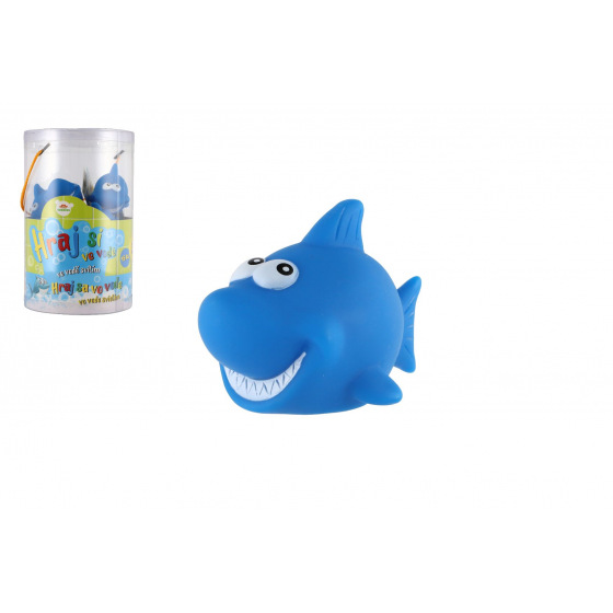 Teddies Žralok zvířátko svítící ve vodě plast 6cm na baterie 15ks v dóze