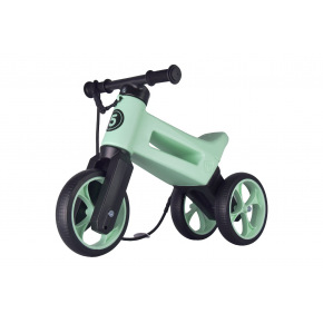 Funny Wheels Odrážedlo FUNNY WHEELS Rider SuperSport Pastel-zelená  2v1+popruh,výš.sedla28/30cm nos.25kg v sáčku