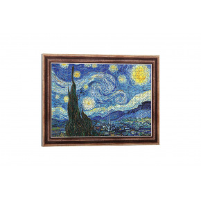 Trefl Puzzle deskové ArtFrame: Hvězdná noc - Vincent van Gogh 40x55,5cm 500 dílků ve fólii