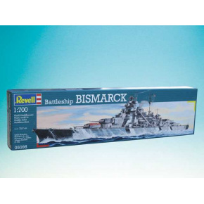 Revell Zestaw plastikowych modeli statków 05098 - Pancernik Bismarck (1:700)