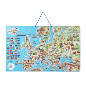 Woody Magnetyczna Mapa Europy, gra planszowa 3 w 1, Czechy