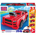 Mattel MEGA BLOKS STAVEBNICE ZÁVODNÍ AUTO 3 V 1
