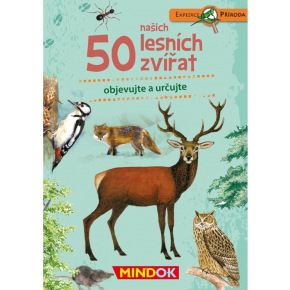 Mindok vzdělávací hra Expedice příroda: 50 našich lesních zvířat