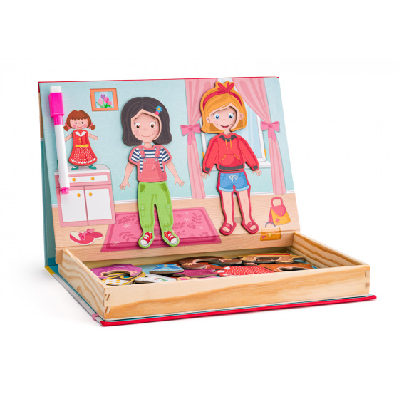 Woody Krabička s magnetickými tvary - Módní salon