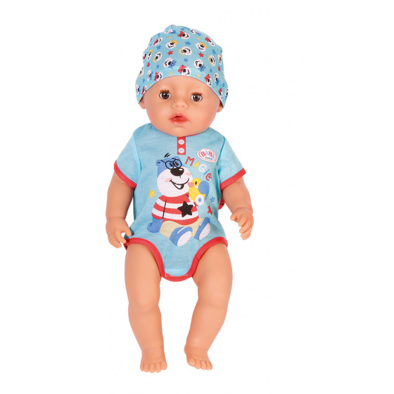 Zapf Creation BABY born mit magischem Schnuller, Junge, 43 cm