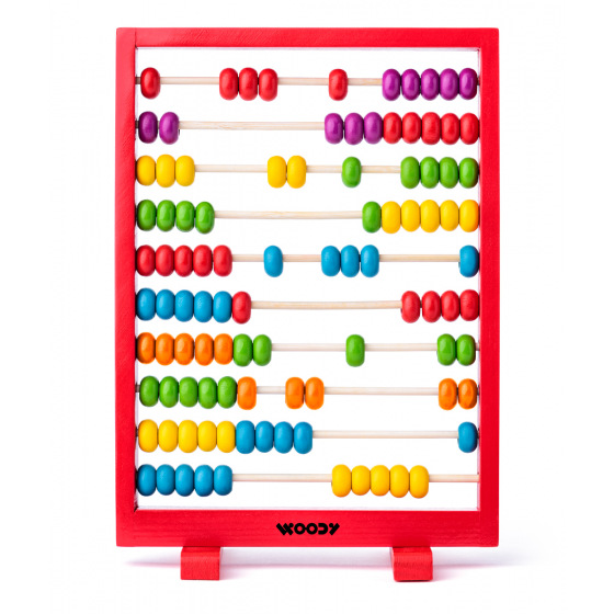 Woody Drewniane liczydło czerwone