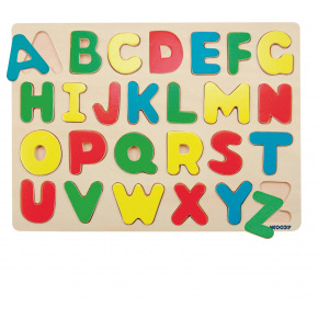 Woody Puzzle na desce Abeceda