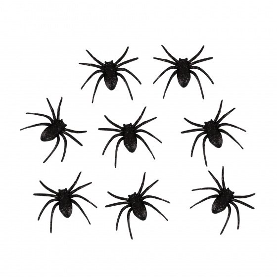 Rappa Dekoration Spinne 8 Stk.
