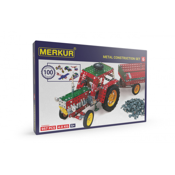 MERKUR - Stavebnice Merkur 6, 940dílů, 100 modelů