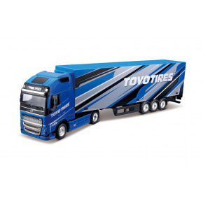 Bburago - Kamion s přívěsem Volvo FH16 Globetrotter 750 XXL/Trailer, TOYO TIRES, 1:43