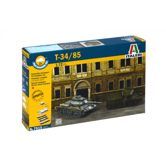 Italeri Czołgi szybkiego montażu 7515 - T-34/85 (1:72)