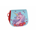 Teddies Handtasche/Tasche Einhorn mit Steinen aus Kunststoff, 4 Farben