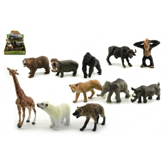 Teddies Zvířátko ZOO plast 10cm asst - cena za 1ks