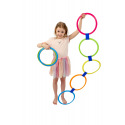 Skákací kruhy barevné plast průměr 27cm kreativní hra v krabici