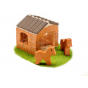 Stavebnice Teifoc Malá stáj v krabici 18x15x8cm