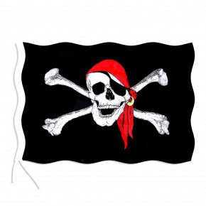 Rappa Vlajka pirátska 90x150 cm