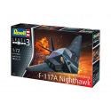 Revell Plastic ModelKit letadlo 03899 - Lockheed Martin F-117A Nighthawk Stealth Fighter (1:72)