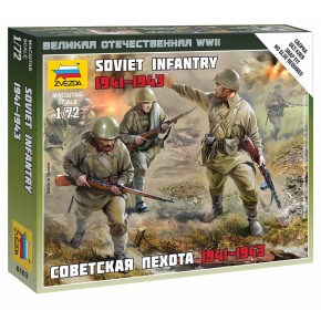 Zvezda Wargames (WWII) figurky 6103 - Soviet Infantry 1941 (1:72)