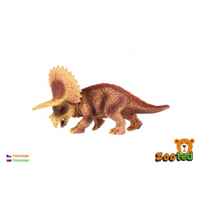 ZOOted Triceratops mały zooted plastikowy 14cm w torbie