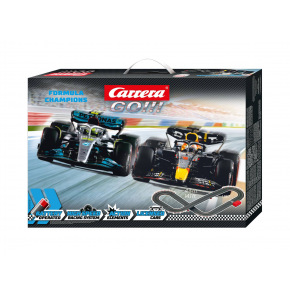 Carrera Autodráha Carrera GO!!! 63518 F1 4,3 m + 2 autá na batérie v krabici 54x36x7cm
