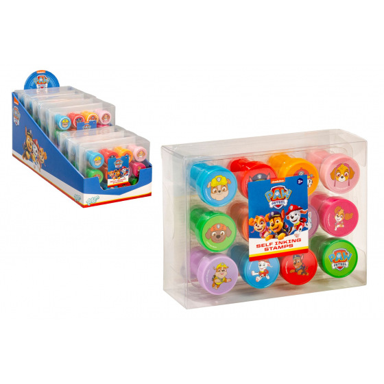Lowlands Selbstfärbende Stempel 12 Stück aus Kunststoff Paw Patrol in Blisterverpackung 12x9cm