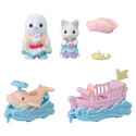 Sylvanian Families 5820 Morskie pojazdy i figurki dzieci w parku rozrywki