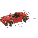 Rappa Woodcraft Dřevěné 3D puzzle Červený kabriolet