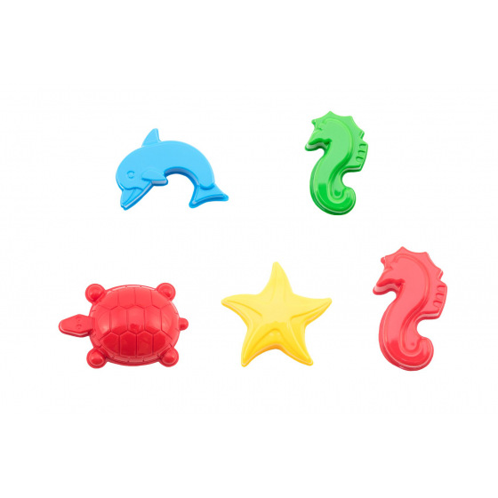 Teddies Sandformen Kuchenformen aus Kunststoff Meereswelt 8-11cm 12m+-Preis pro Stück