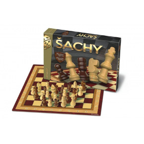 Bonaparte Šachy dřevěné společenská hra v krabici 33x23x3cm