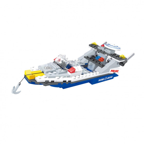 Rappa Kompatibilní stavebnice BLOXO policie loď 195 ks