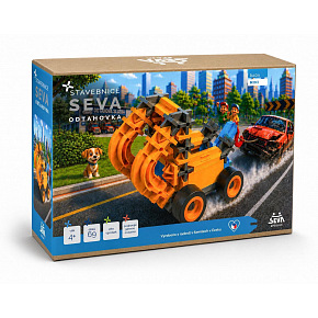 SEVA Klocki konstrukcyjne SEVA Mini Laweta 69 elementów w pudełku 23x16x7 cm