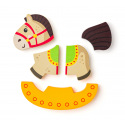 Woody Puzzle Baby - koník houpací