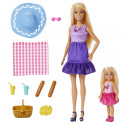 Mattel Barbie PUPPEN MALIBU UND CHELSEA BEIM PICKNICK