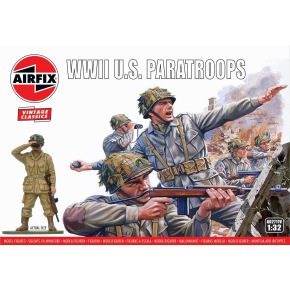 Airfix Classic Kit VINTAGE figurky A02711V - WWII U.S. Paratroops (1:32)