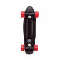 Teddies Skateboard - Pennyboard 43cm, Tragfähigkeit 60kg, Metallachsen, schwarz, rote Räder