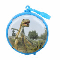 Teddies Peněženka na klíče dinosaurus kov/plast 8cm 2 barvy