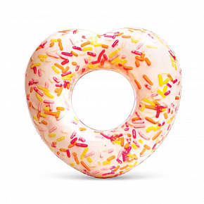Rappa Nafukovací kruh donut srdce s posypem 99 cm Rappa Nafukovací kruh donut srdce s posypem 99 cm