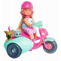 Simba Panenka Evička na skútru se sajdkárou