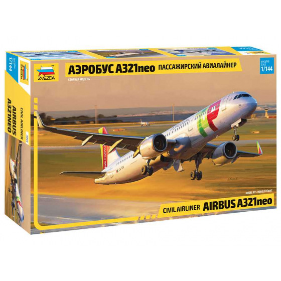 Zvezda Model Kit letadlo 7043 - A-321NEO (1:144)