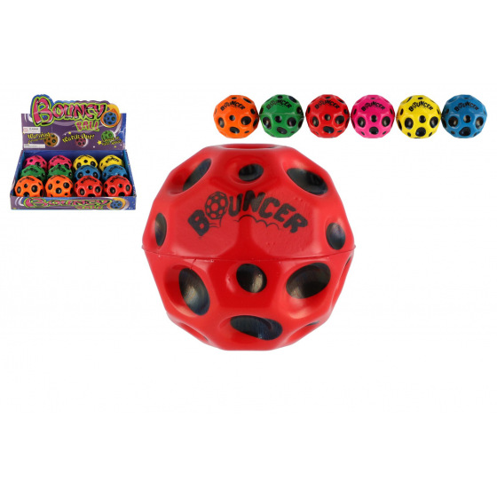Teddies Míček extrémně skákací meteorit pěna 6cm 6 barev