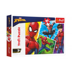 Trefl Puzzle Spiderman a Miguel/Disney 27x20cm 30 dílků v krabičce 21x14x4cm