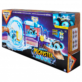 SpinMaster MONSTER JAM - Hrací set MEGALODON MONSTER WASH, 1:64