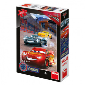 Dino Cars 3 Dino dětské puzzle WD Cars3: Vítězné kolo 100XL neon