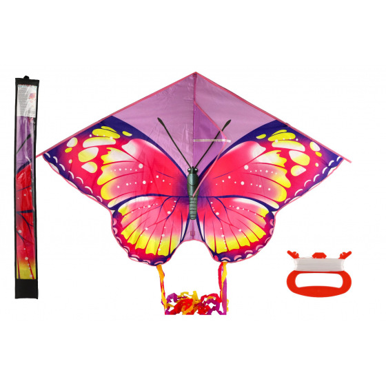 Teddies Drache fliegender Schmetterling Nylon 145x97cm in Stoffbeutel 11x100x2cm