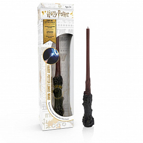Kouzelnická hůlka Harry Potter svítící 21cm na baterie v krabici 6,5x24,5x4cm