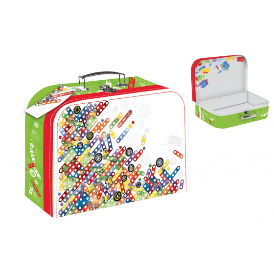 Teddies Koffer/Koffer Schulpapier Segmente 35x23x10cm in Folie