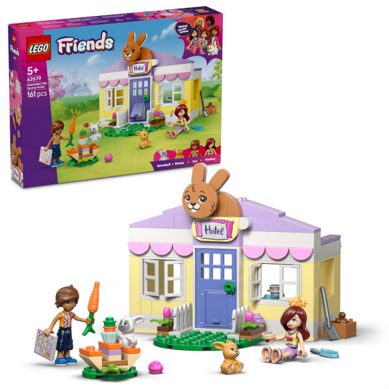LEGO Friends 42679 Hotel pro králíčky v městečku Heartlake